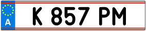 Trailer License Plate
